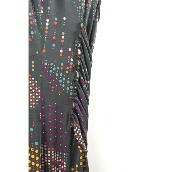 M Missoni Women's Size US10 Medium Grey Polkadot Dress Cotton Sleeveless Mini - Picture 6 of 7